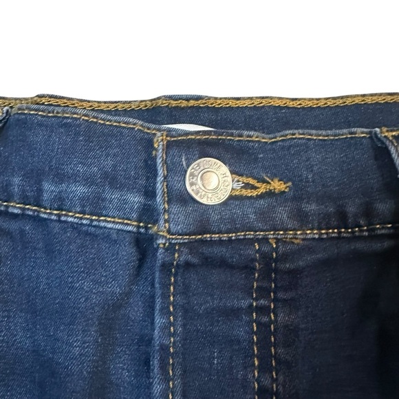 Re/Done 90s High Rise Loose Jeans Size 29 NWT Deep Faded Blue Button Fly - Picture 3 of 12